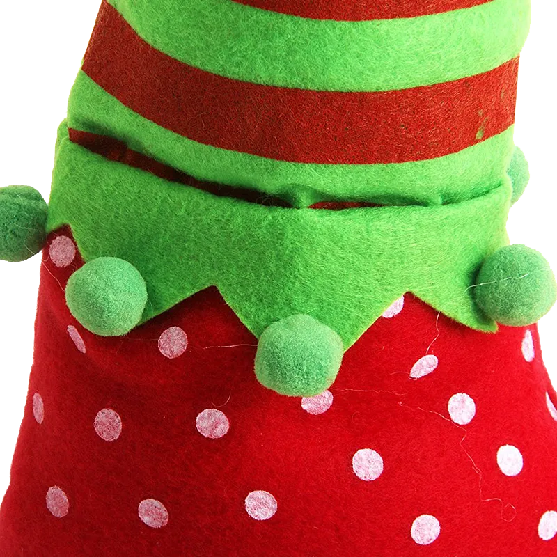 1 Pair Christmas Table Leg Covers Elf Elves Feet Shoes Legs Party Decorationg