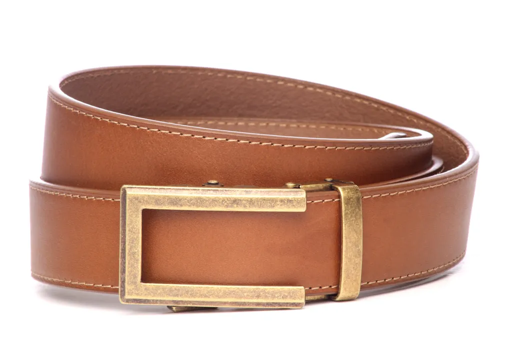 1.5" Light Brown Vegetable Tanned Leather w/buckle