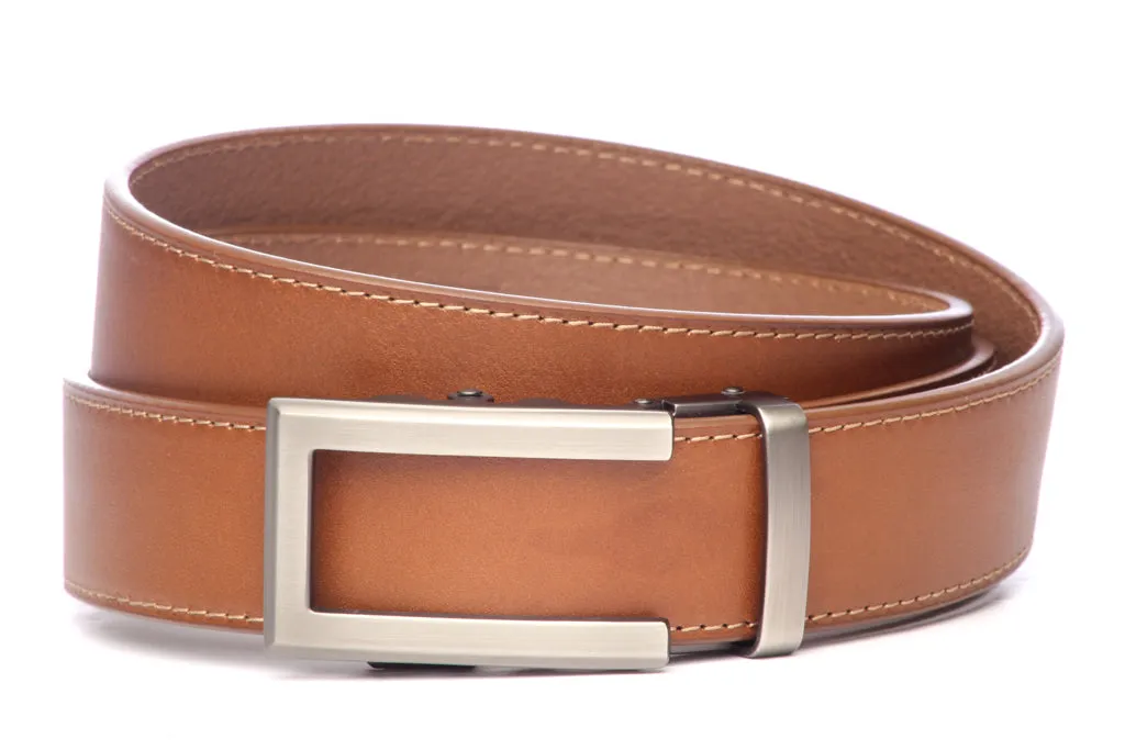 1.5" Light Brown Vegetable Tanned Leather w/buckle