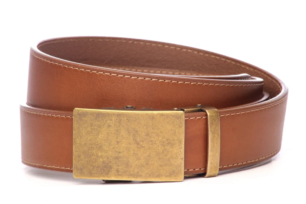 1.5" Light Brown Vegetable Tanned Leather w/buckle