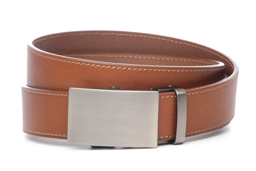 1.5" Light Brown Vegetable Tanned Leather w/buckle