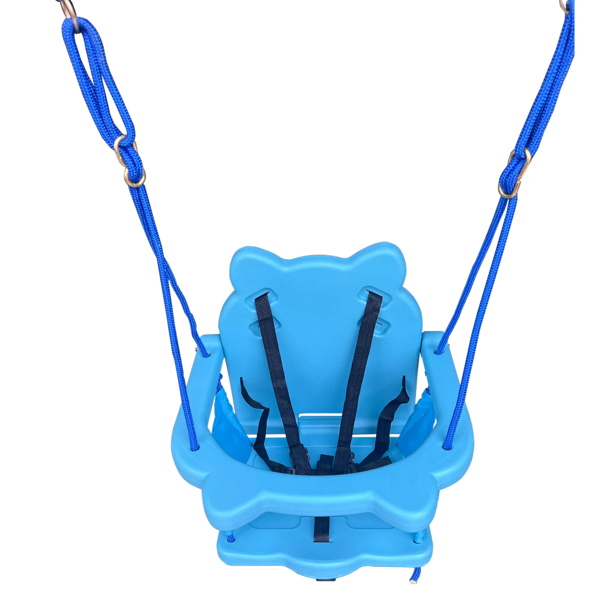 2-in-1 Baby Swing Set - Green & Blue | Safe, Durable, 110lbs Capacity | Ideal for Outdoor Playgrounds | Ages 3 