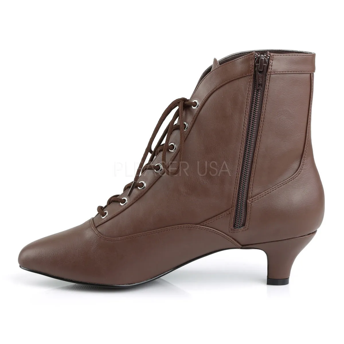 2 Inch Heel FAB-1005 Brown Pu