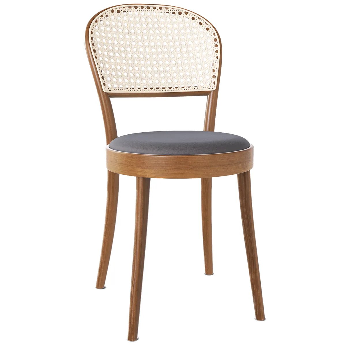 314 Upholstered Seat Mesh/Cane Back Chair