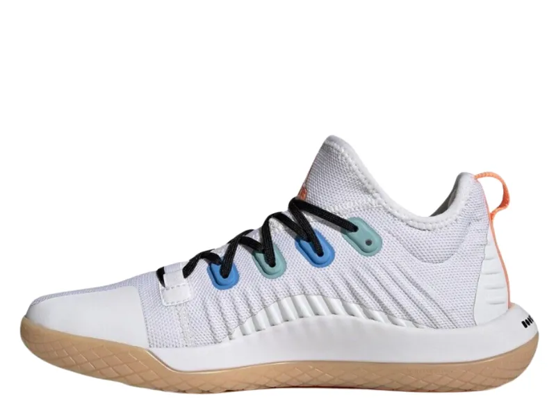 Adidas Stabil Next Gen Primeblue Ladies Indoor Court Shoe (White/Black/Beam Orange)