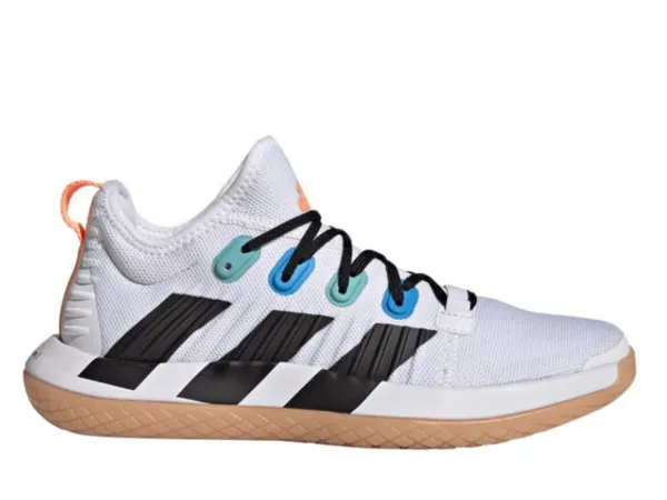 Adidas Stabil Next Gen Primeblue Ladies Indoor Court Shoe (White/Black/Beam Orange)