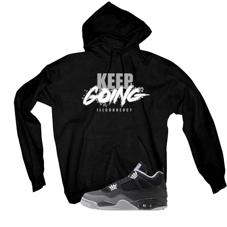 Air Jordan 4 Fear Pack Black T-Shirt (keep Going)| illcurrency