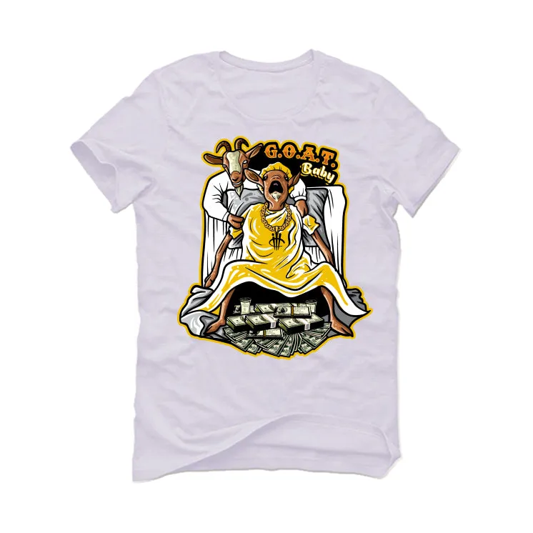 Air Jordan 6 Yellow Ochre | illcurrency White T-Shirt (Goat baby)