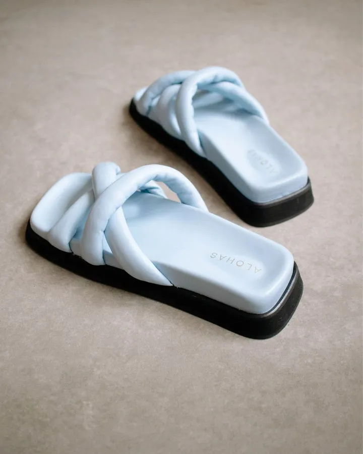 Alohas - Slip on Cross in Baby Blue