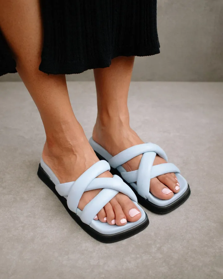 Alohas - Slip on Cross in Baby Blue