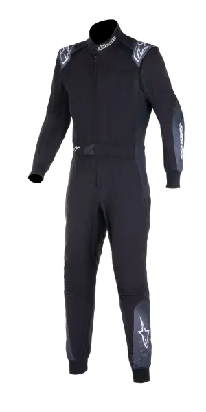 ALPINESTARS 3353023_1065_40 KMX-5 V2 Karting suit, CIK, black/dark shadow, Size 40