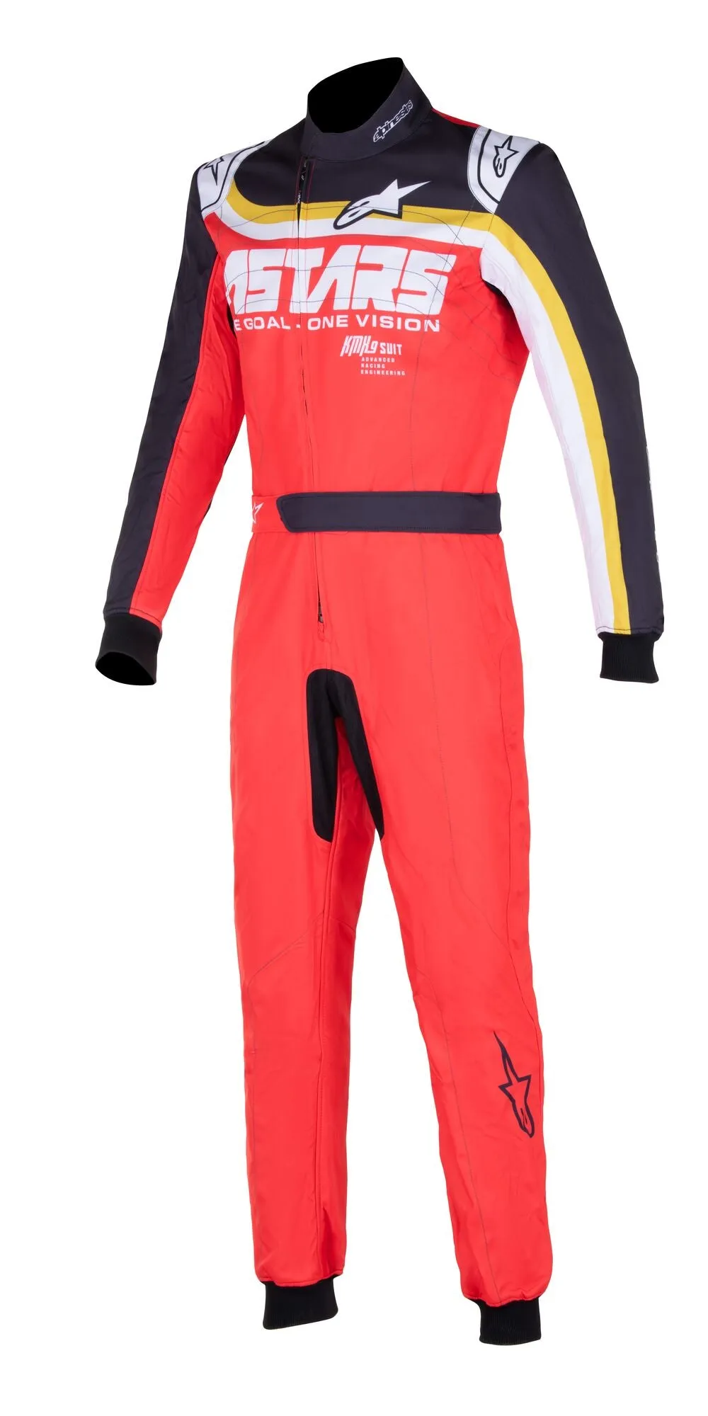 ALPINESTARS 3356321_3008_40 KMX-9 v2 GRAPH2 Karting suit, CIK, red/black/brass brown, Size 40