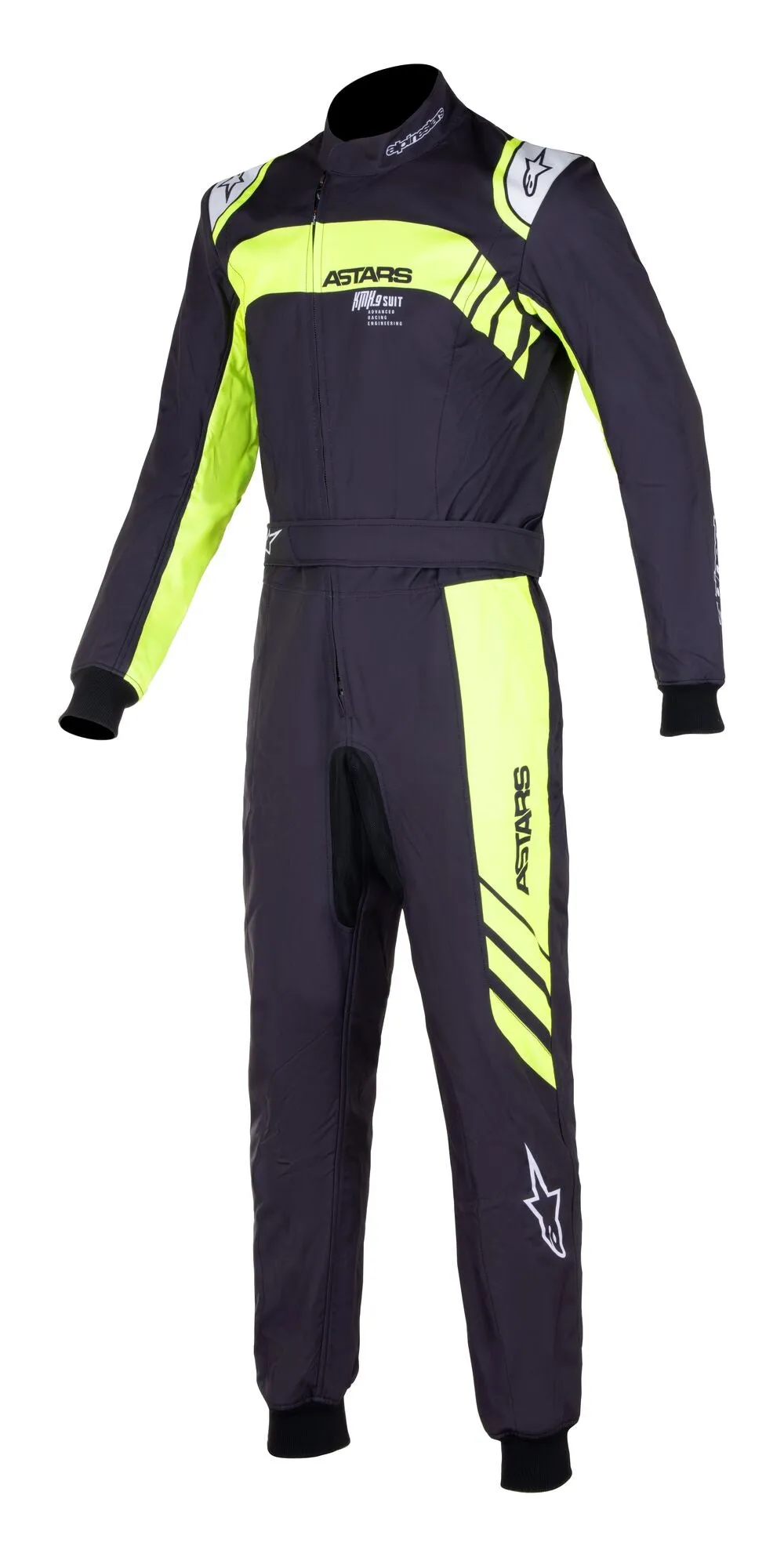 ALPINESTARS 3356422_155_40 KMX-9 v2 GRAPHIC 3 Karting suit, CIK, black/yellow fluo, Size 40