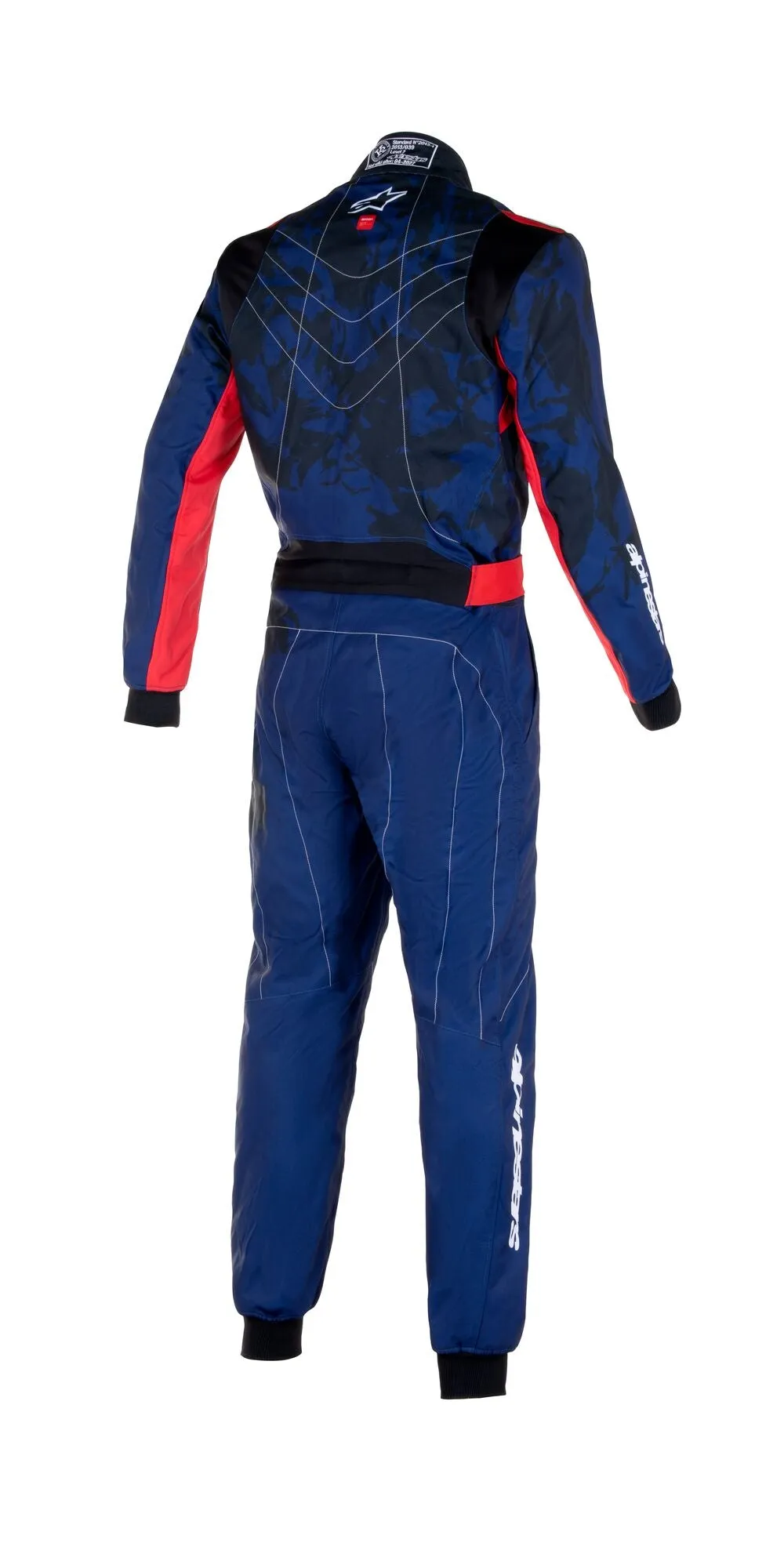 ALPINESTARS 3356623_7138_140 KMX-9 V2 S GRAPHIC 5 Karting suit, CIK, youth, navy/red, Size 140