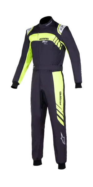 ALPINESTARS 3356922_155_130 KMX-9 v2 S GRAPHIC 3 Karting suit, kids, CIK, black/yellow fluo, Size 130