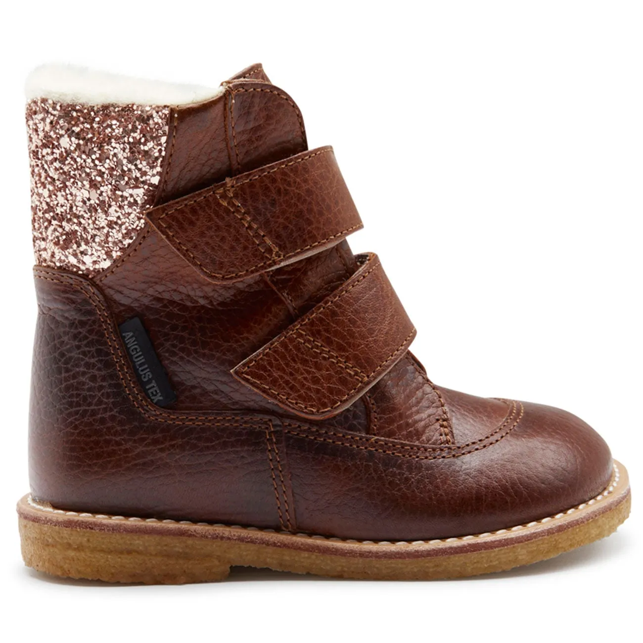 Angulus Tex-Boots With Velcro Cognac/Maple