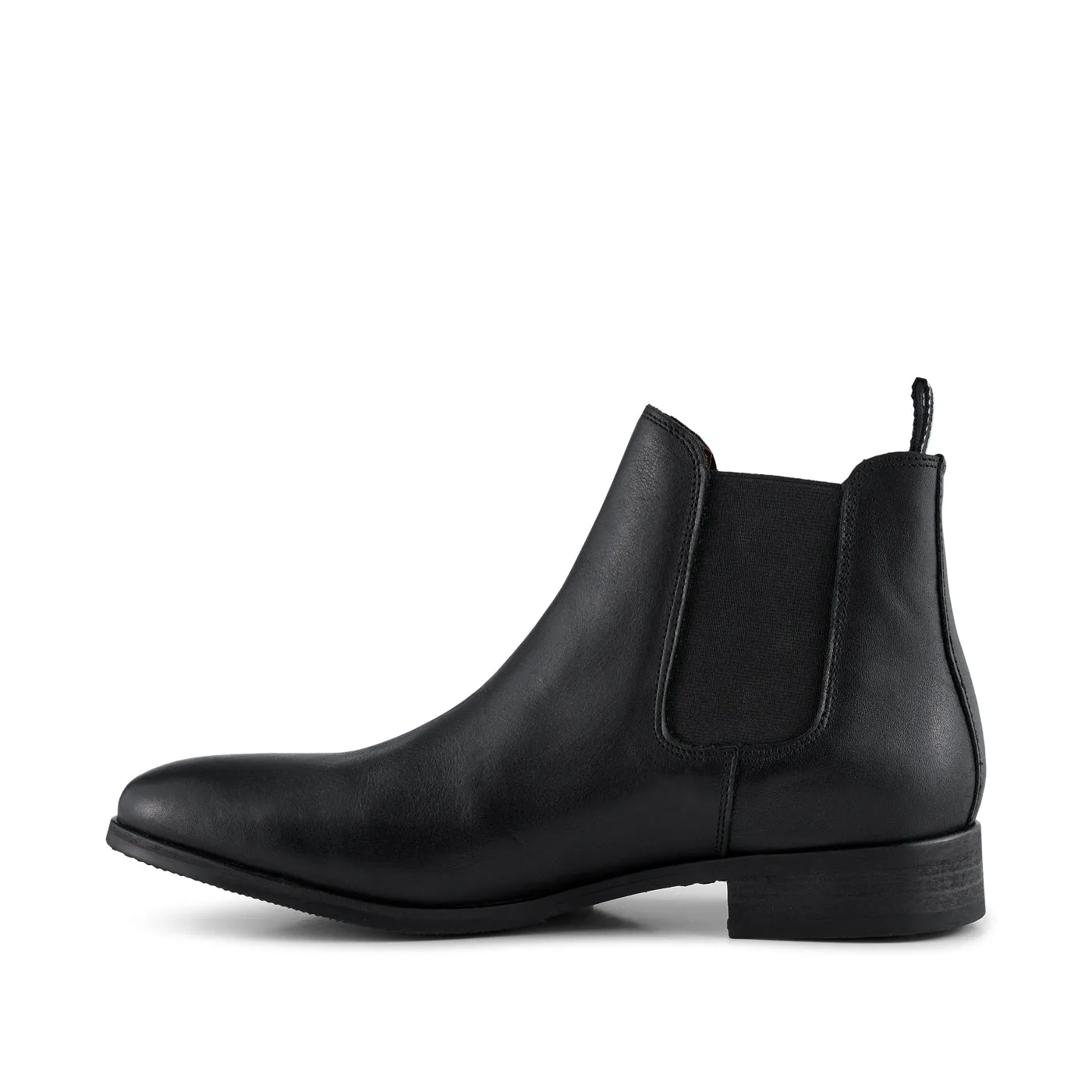 Arnie chelsea boot leather - BLACK