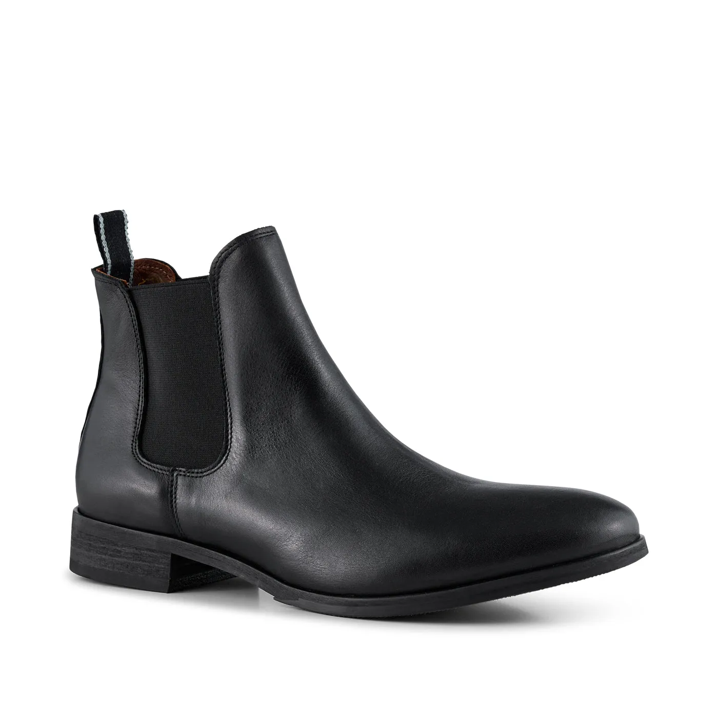 Arnie chelsea boot leather - BLACK