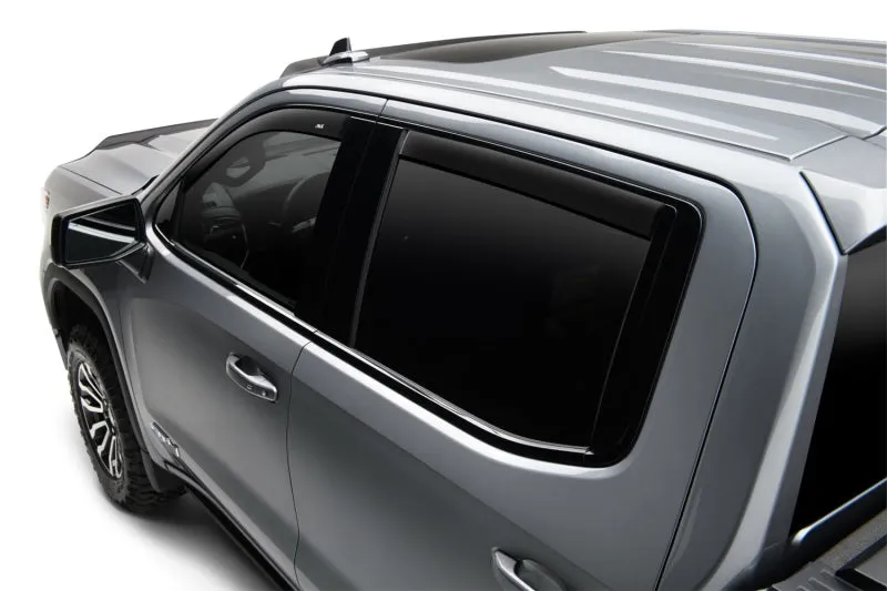 AVS 16-18 Toyota Tacoma Double Cab Ventvisor In-Channel Window Deflectors 4pc - Matte Black