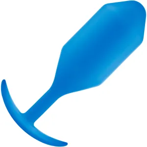 b-Vibe Snug Plug 5 XXL Silicone Weighted Butt Plug - Blue