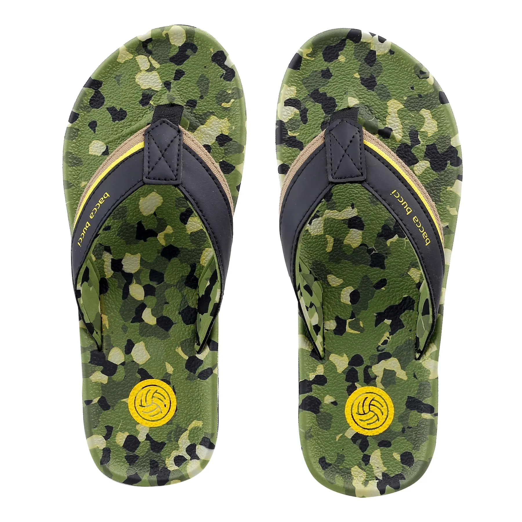 Bacca Bucci MILITARY Sports Slippers with Comfort Orthotic Thong Cloud Flip-Flop for Men