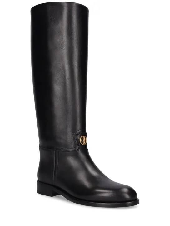 Bally   20mm Hollie tall leather boots 