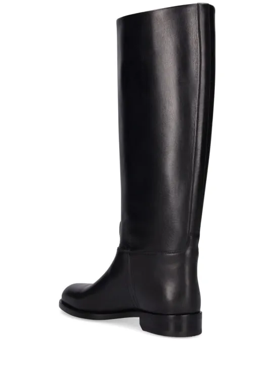 Bally   20mm Hollie tall leather boots 