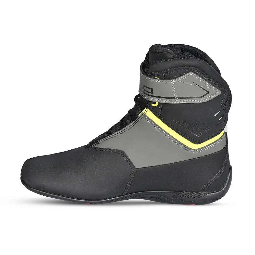 BELA Blaze Urban Motorcycle Boots Black Yellow