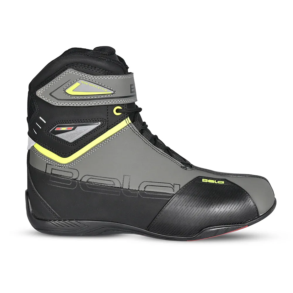 BELA Blaze Urban Motorcycle Boots Black Yellow