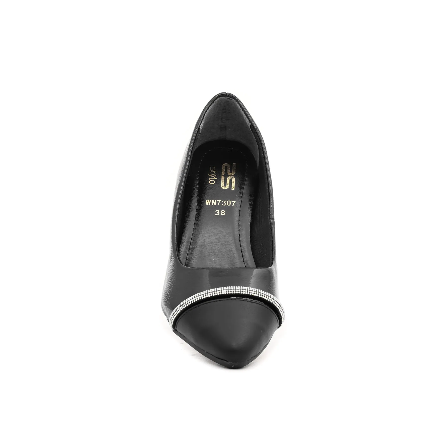 Black Court Shoes for Women WN7307