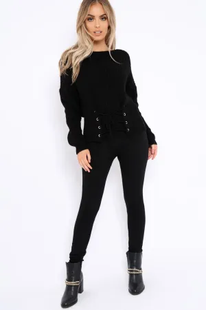 Black High Waisted Shape Leggings - Binky