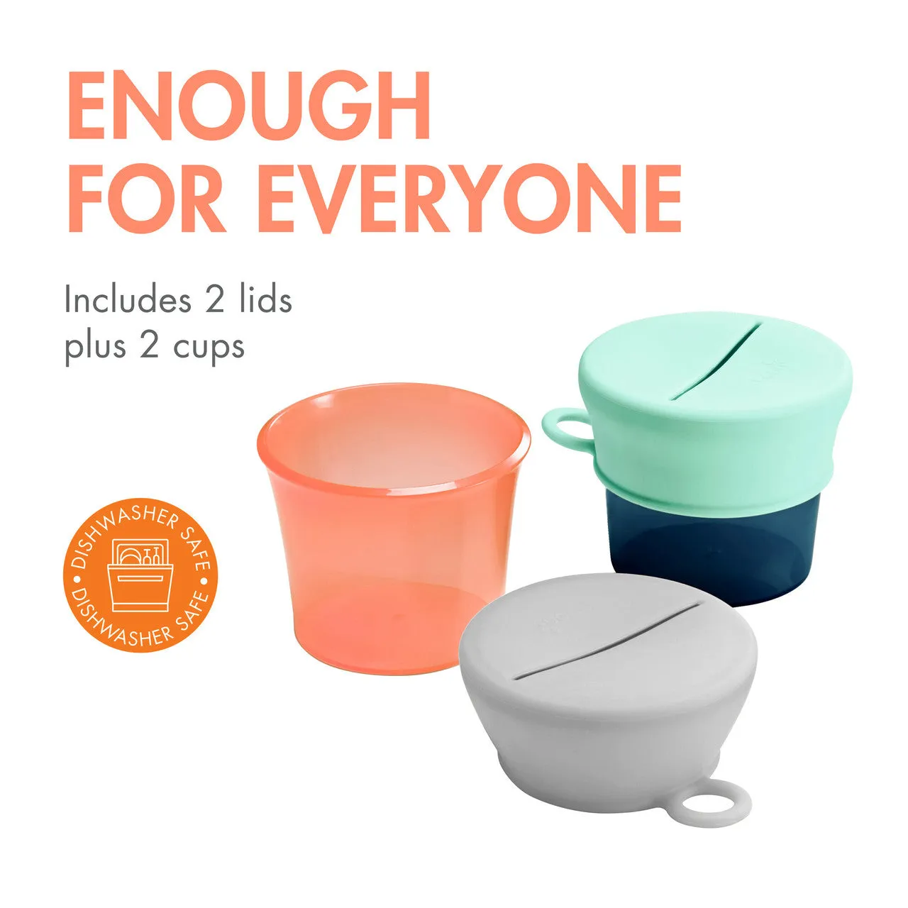 Boon SNUG SNACK Universal Silicone Snack Cup and Lid