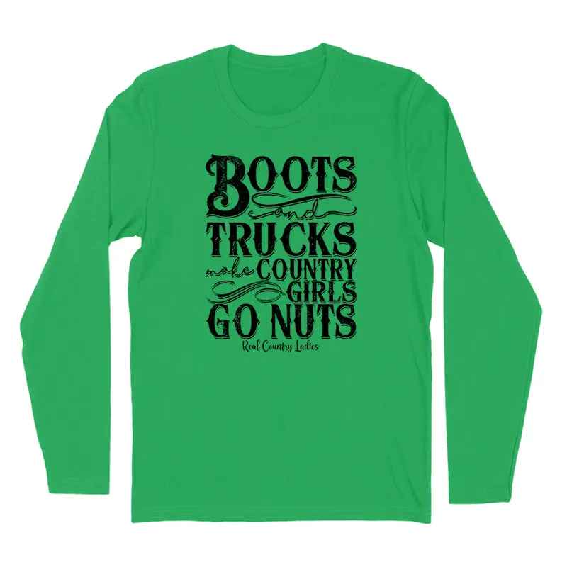 Boots And Trucks Black Print Hoodies & Long Sleeves