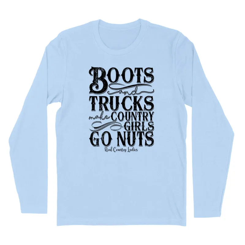 Boots And Trucks Black Print Hoodies & Long Sleeves