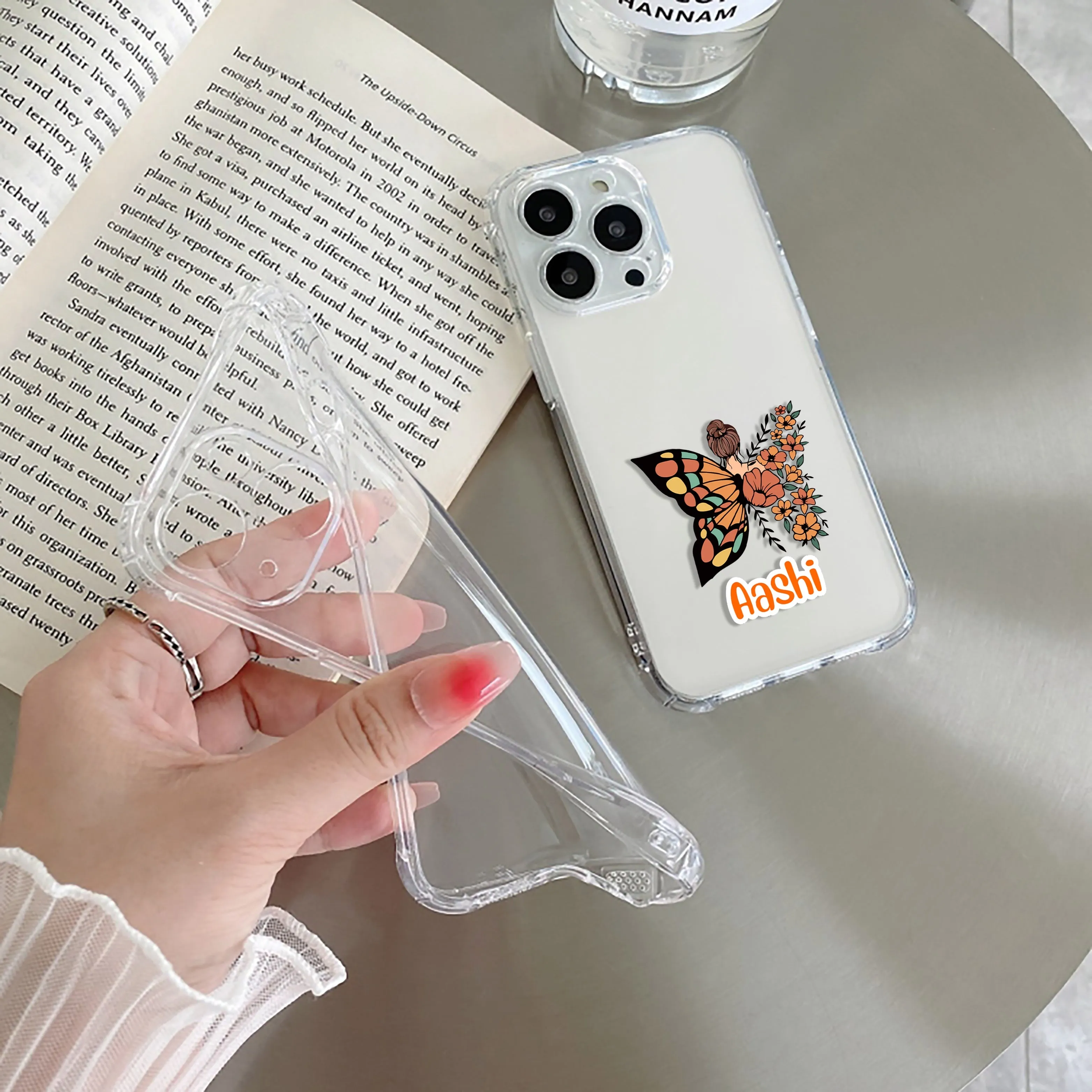 Butterfly Customize Transparent Silicon Case For Nothing