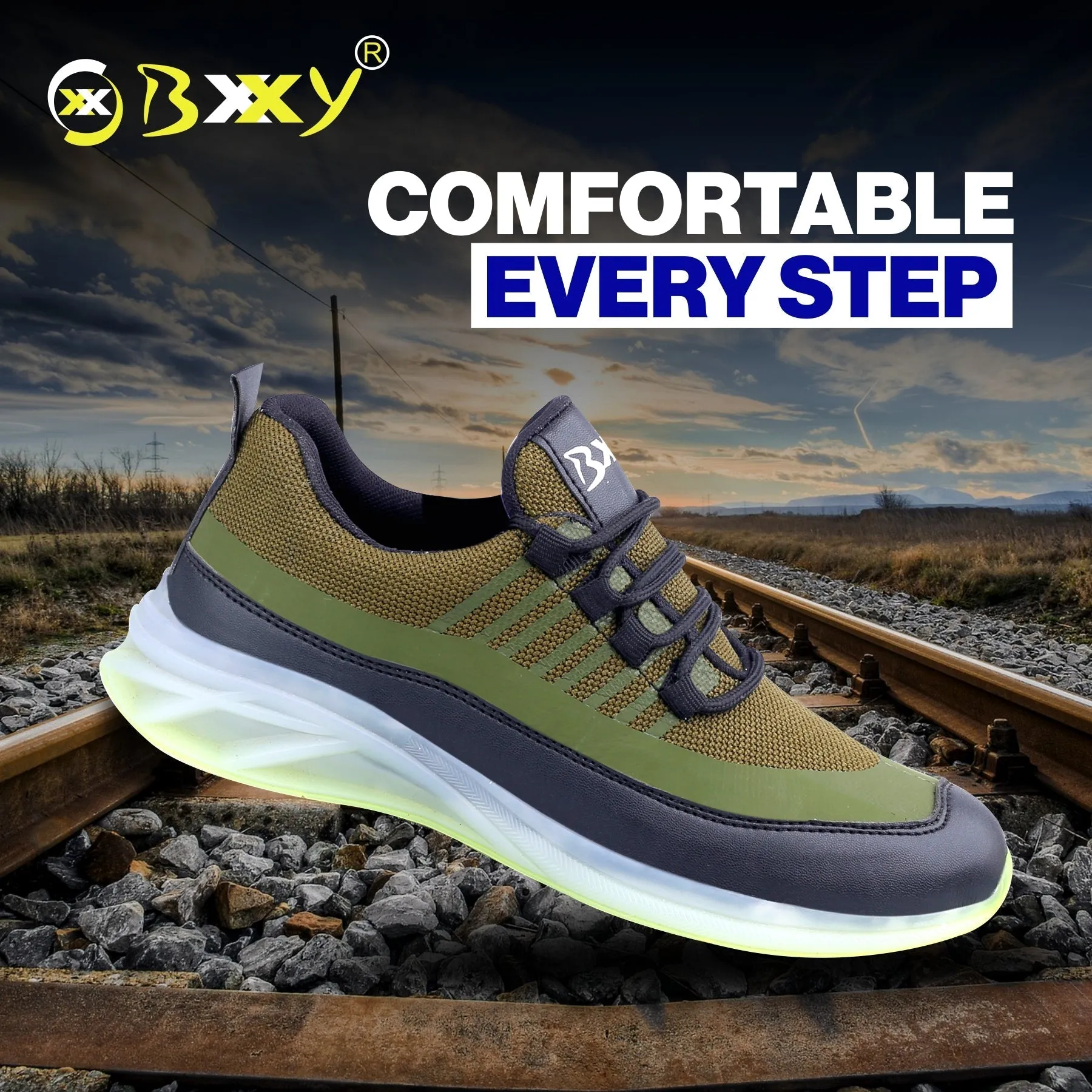 Bxxy's New Lace-up Sports Running Shoes for Men