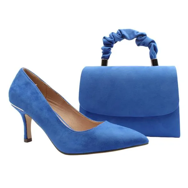 COCO RITZ Blue Court Shoe