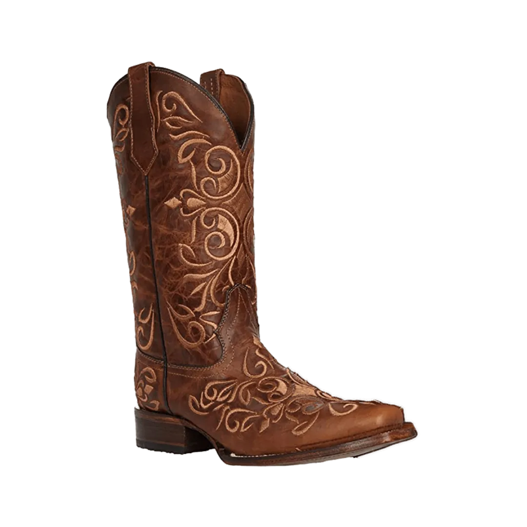 Corral Boots Women's Honey Brown Embroidered Boot