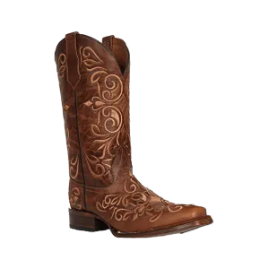 Corral Boots Women's Honey Brown Embroidered Boot