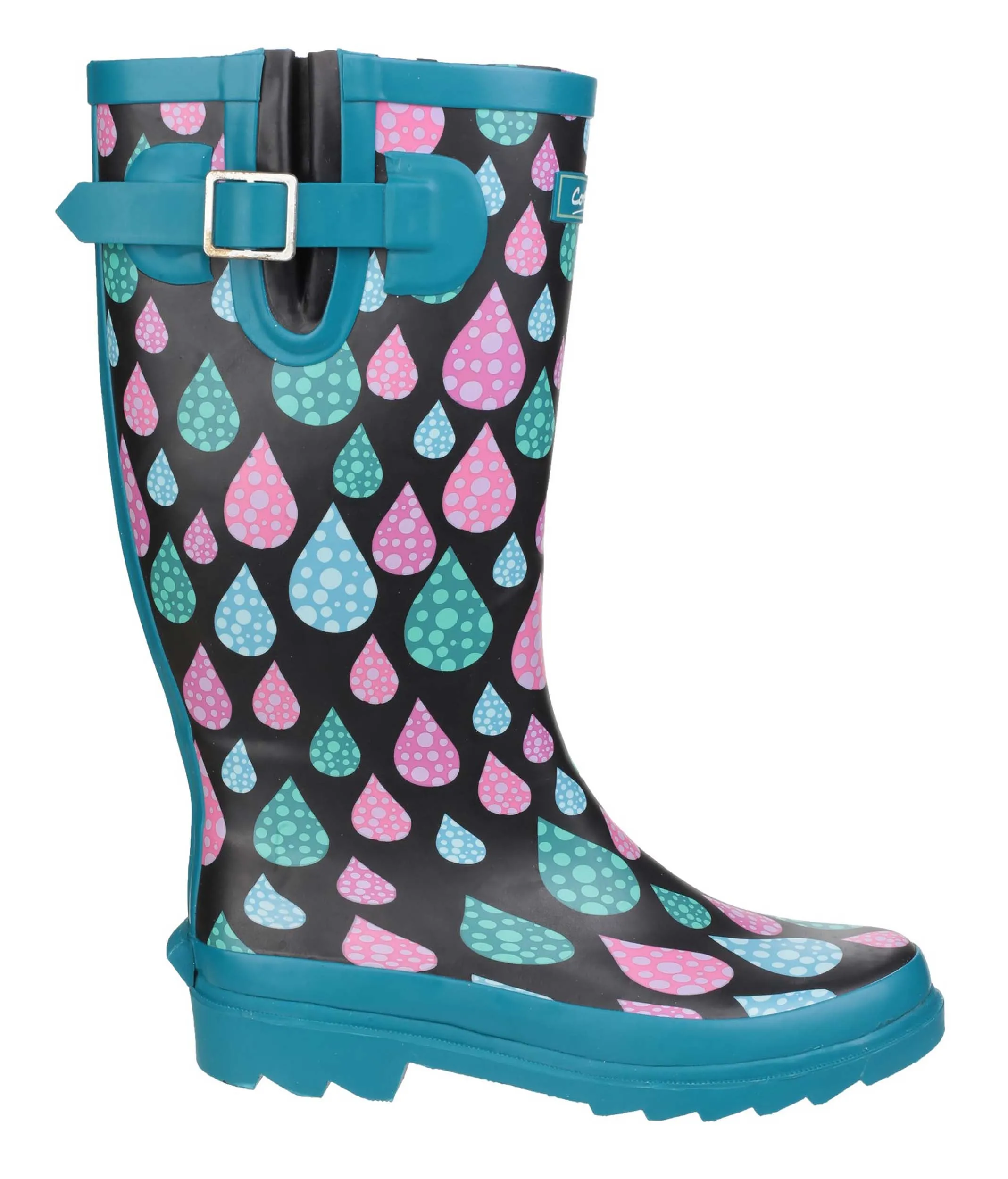 Cotswold Burghley Womens Patterned Wellington Boot