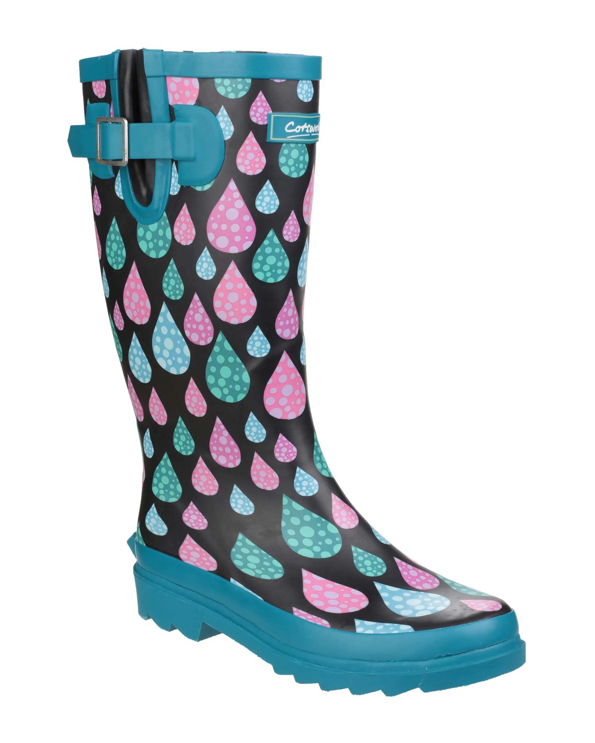 Cotswold Burghley Womens Patterned Wellington Boot