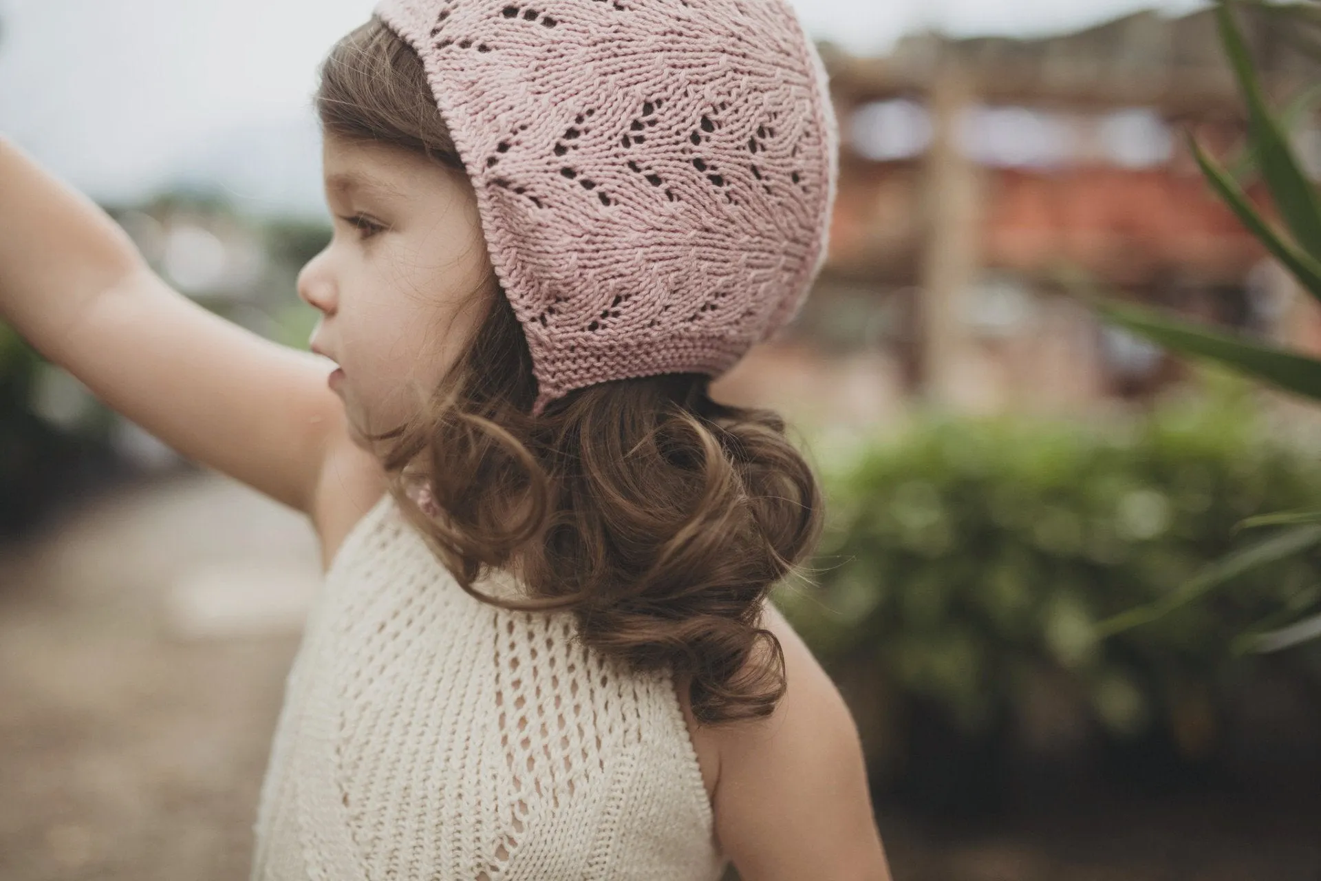 Cotton Lacy Bonnet