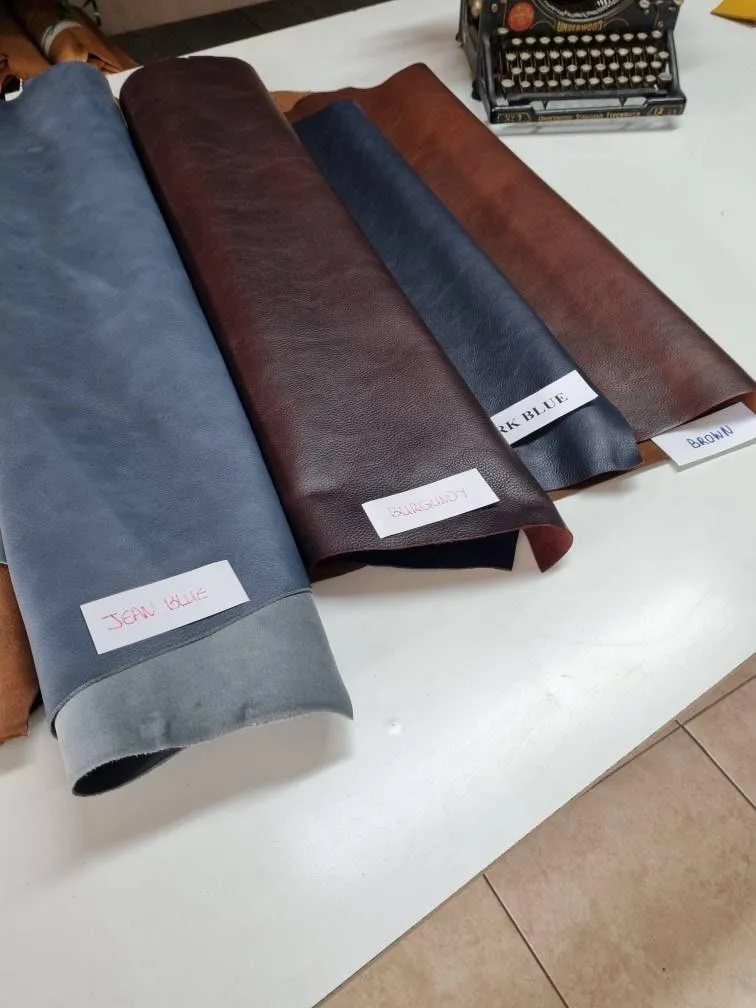 Cow Leather hide, genuine cow leather sheets, milled with two tone pull up effect, thick 1,3mm,(3,5 oz)