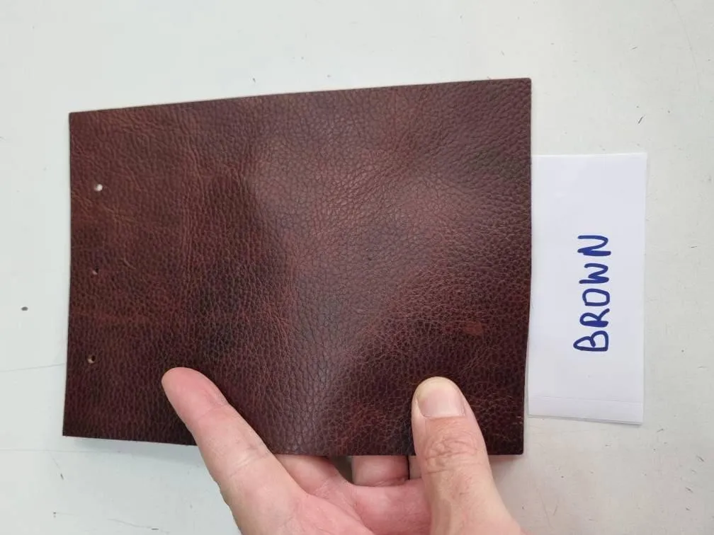 Cow Leather hide, genuine cow leather sheets, milled with two tone pull up effect, thick 1,3mm,(3,5 oz)