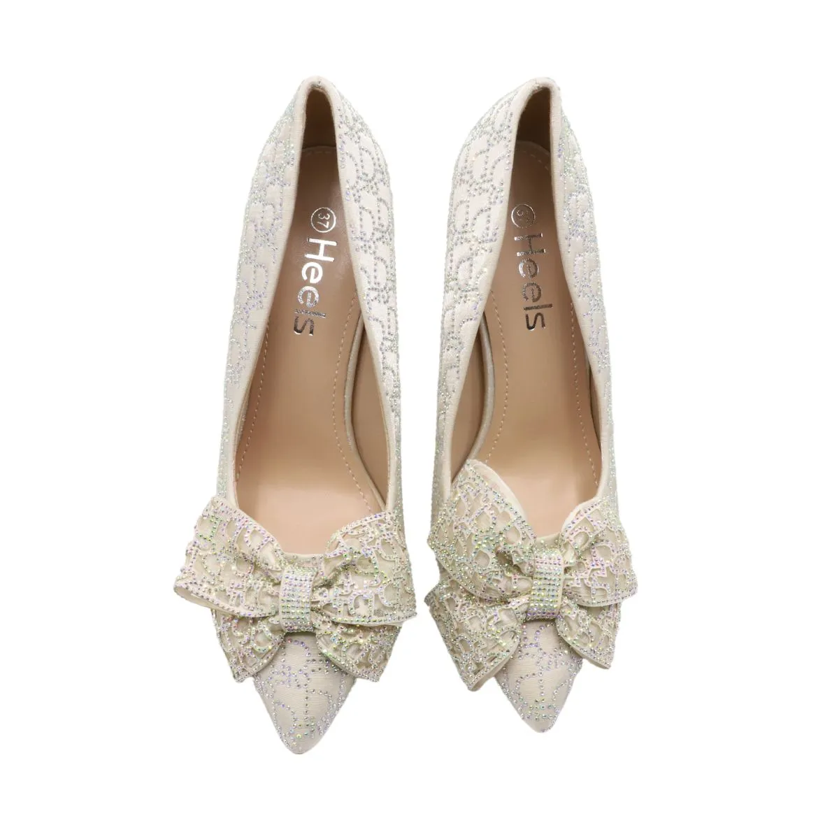 Cream Bridal Court Shoes L00870012