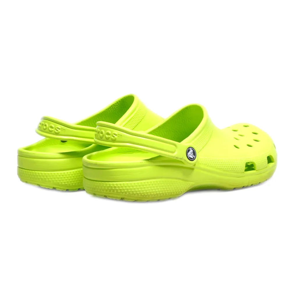 Crocs Classic Sabot Clogs Rubber Green Colour For Men