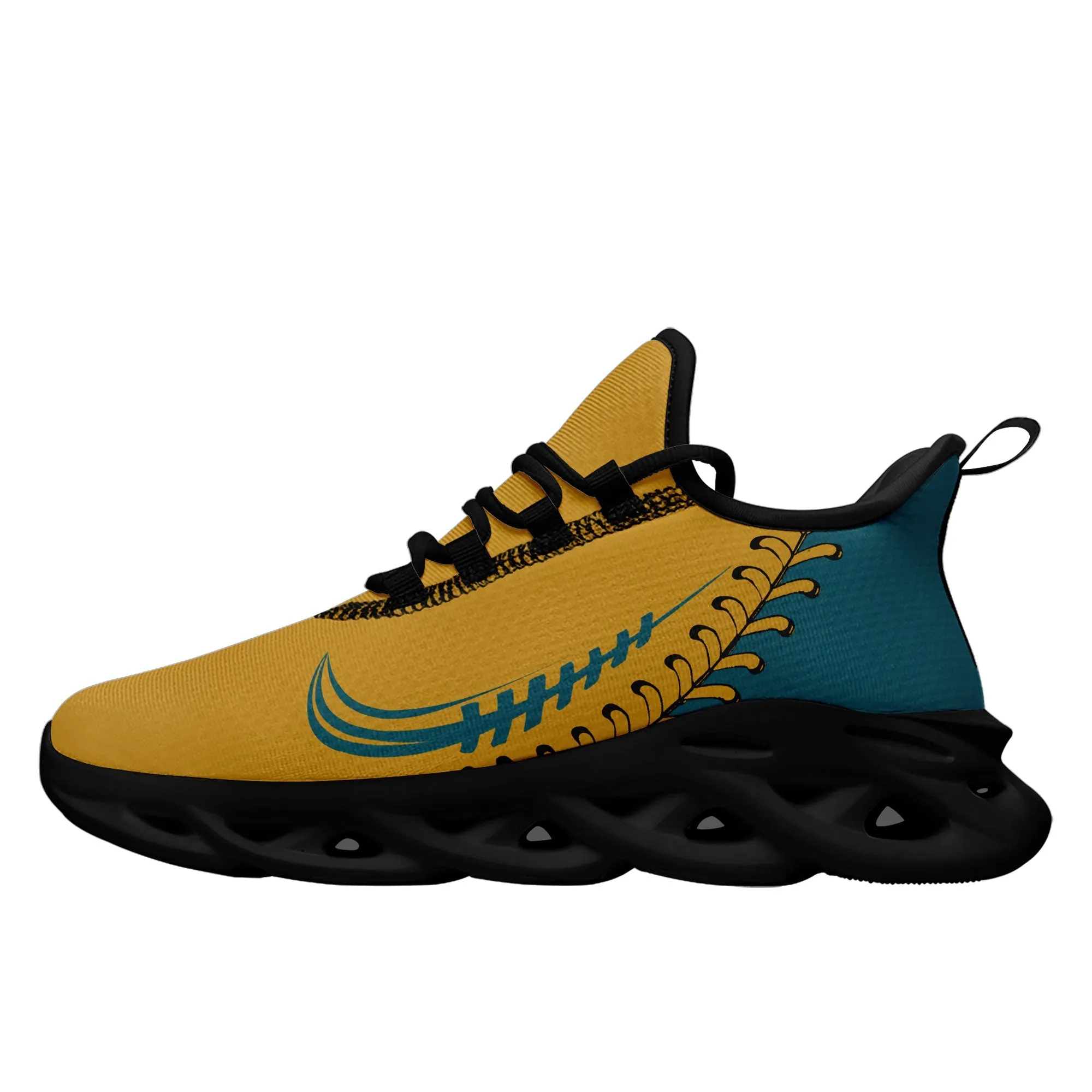 Custom Yellow Jersey MaxSoul Shoes and Hat Combo Offer Personalized ZH-bd0b00e0-b