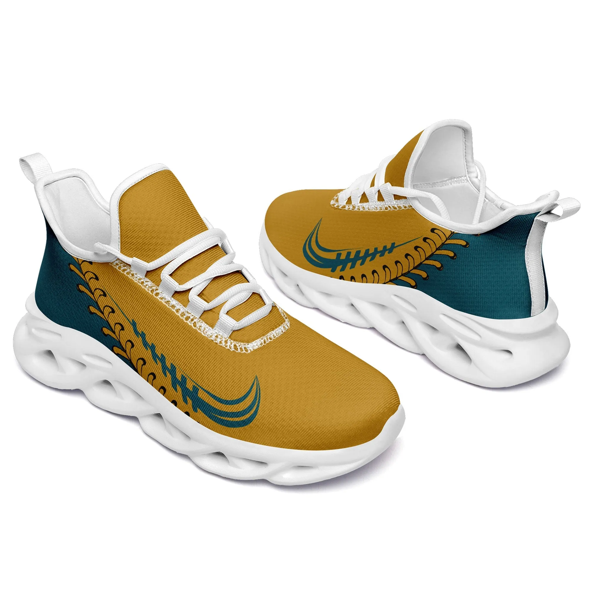 Custom Yellow Jersey MaxSoul Shoes and Hat Combo Offer Personalized ZH-bd0b00e0-b