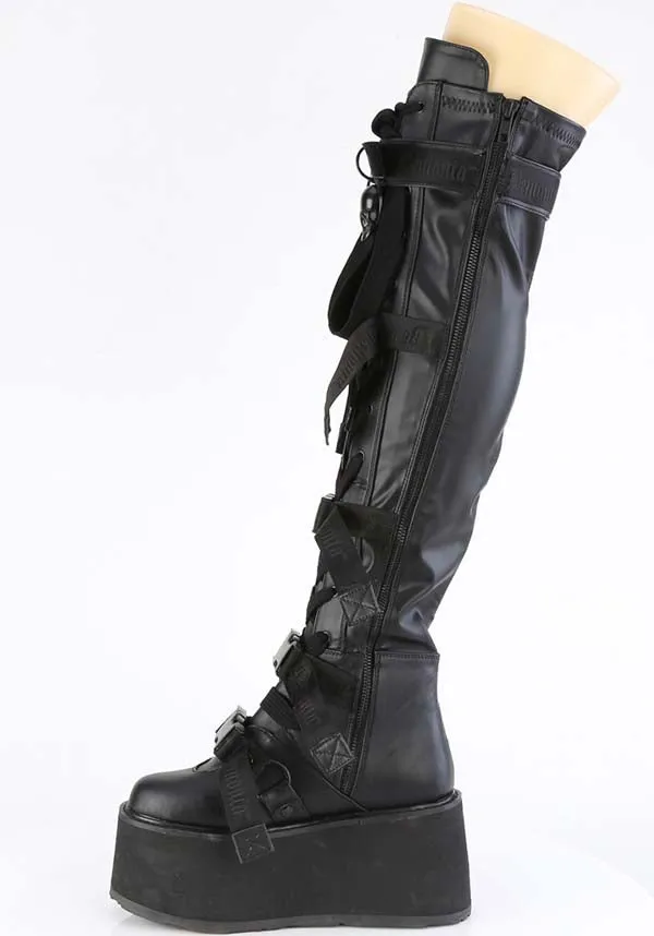 DAMNED-325 [Black] | PLATFORM BOOTS [PREORDER]