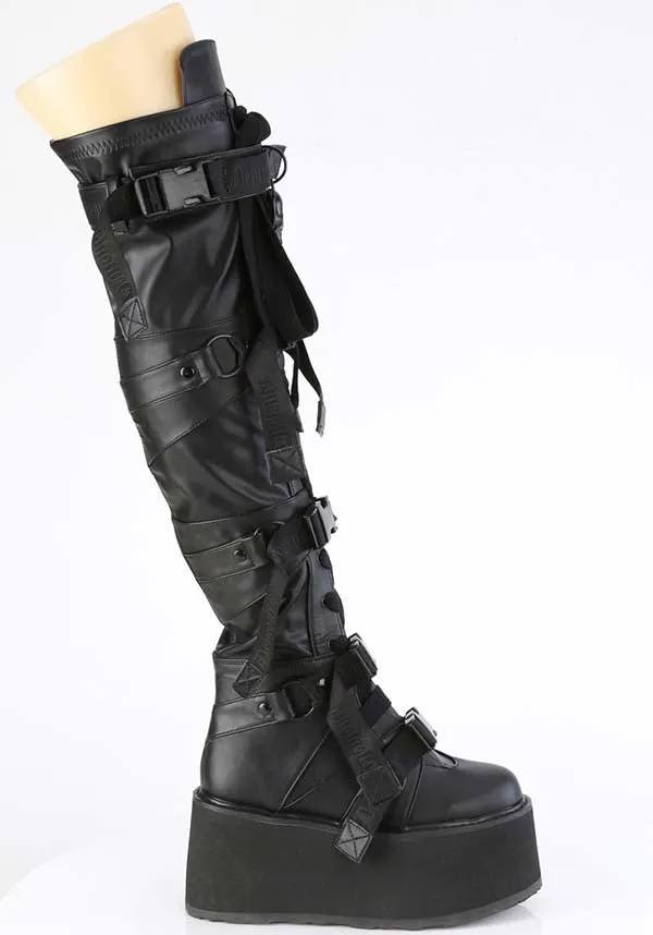 DAMNED-325 [Black] | PLATFORM BOOTS [PREORDER]